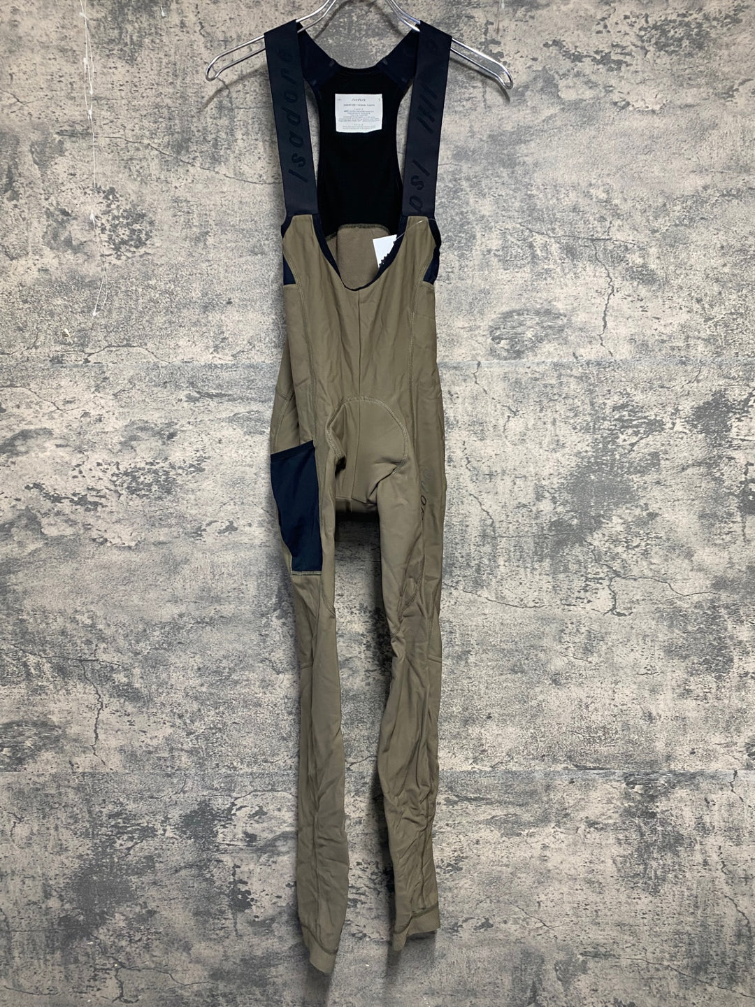 JW758 イザドア Isadore Signature Thermal Tights ビブタイツ 茶 S 裏起毛