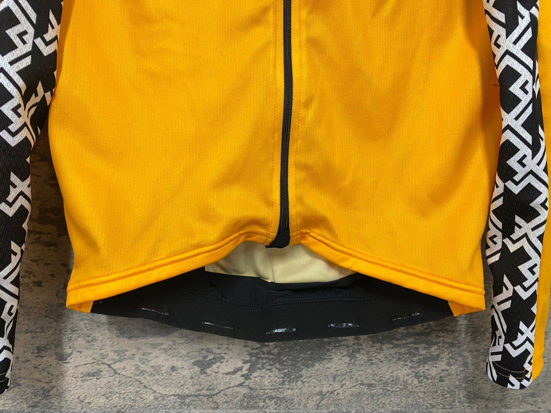 JE640 アソス ASSOS MILLE GT SUMMER LONG SLEEVE JERSEY 長袖 サイクルジャージ 黄 S