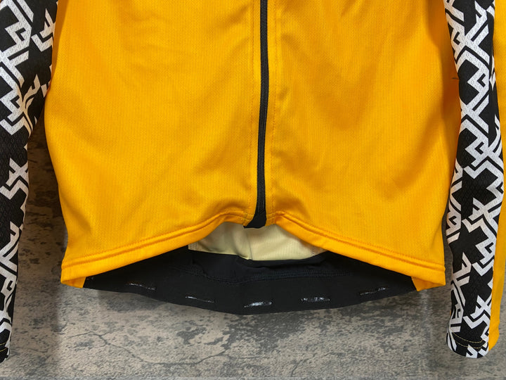 JE640 アソス ASSOS MILLE GT SUMMER LONG SLEEVE JERSEY 長袖 サイクルジャージ 黄 S
