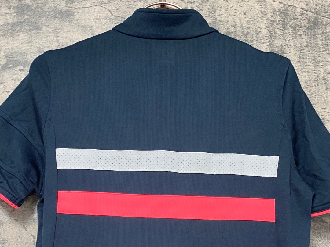 JY104 ラファ Rapha WOMEN'S BREVET JERSEY 半袖 サイクルジャージ レディース 紺 M