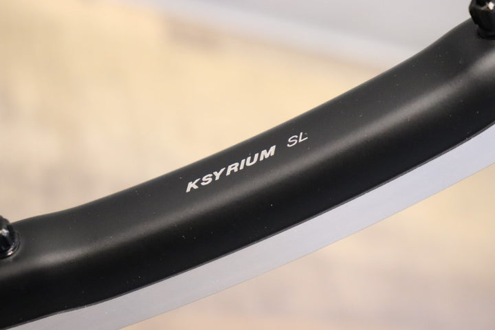未使用品 マヴィック MAVIC キシリウム KSYRIUM SL UST アルミ チューブレス ホイールセット シマノ 12/11S ワイド 19C【さいたま浦和店】