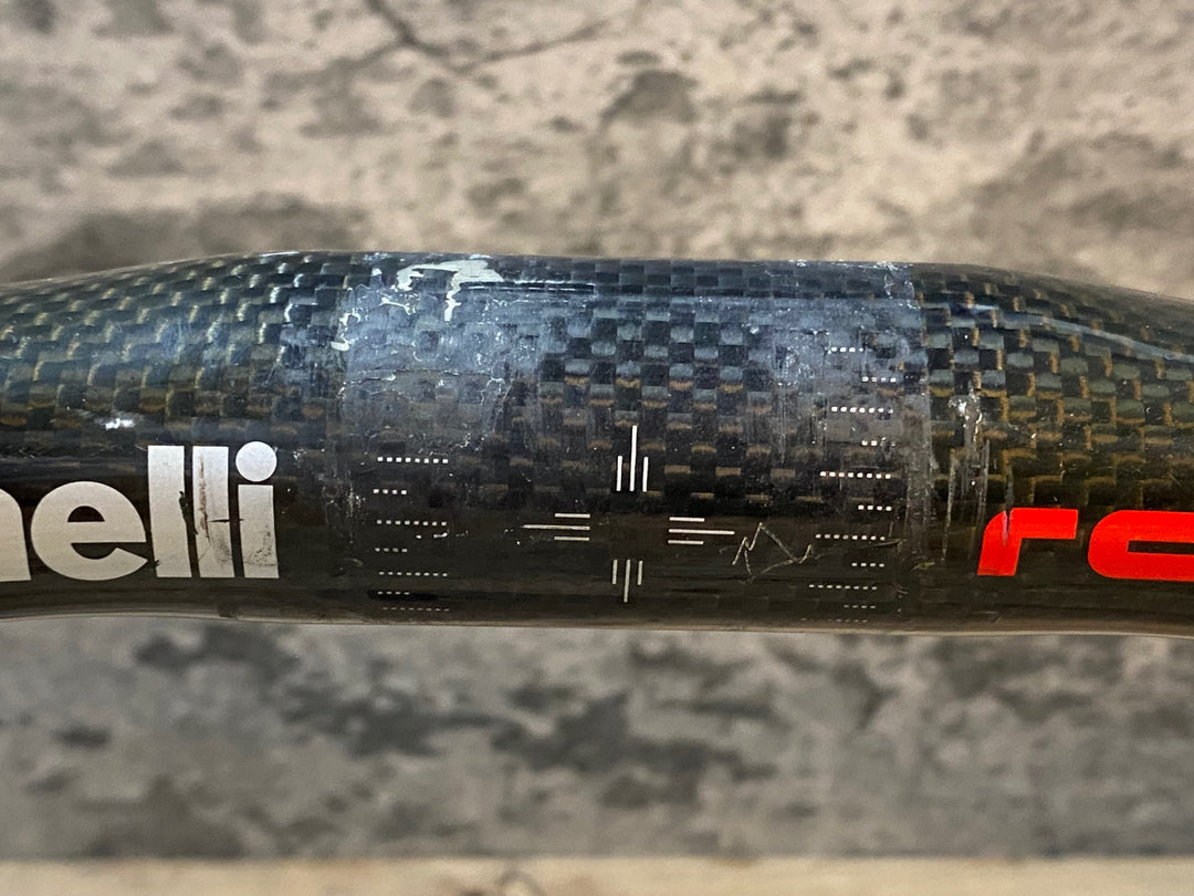 JJ132 チネリ cinelli ram カーボン ドロップハンドル エンド部C-C 420mm ※ケーブル穴拡張加工あり