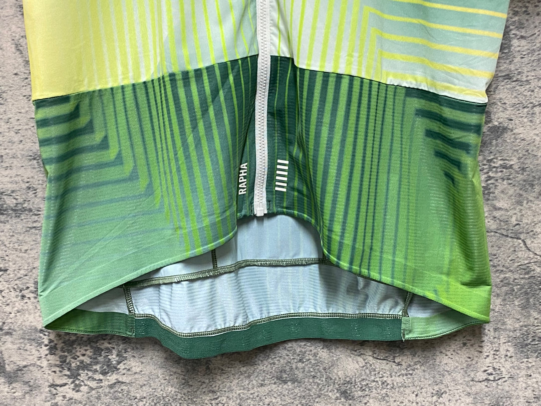 KD125 ラファ Rapha TUNNEL VISION PT JERSEY 半袖 サイクルジャージ 緑 XXL
