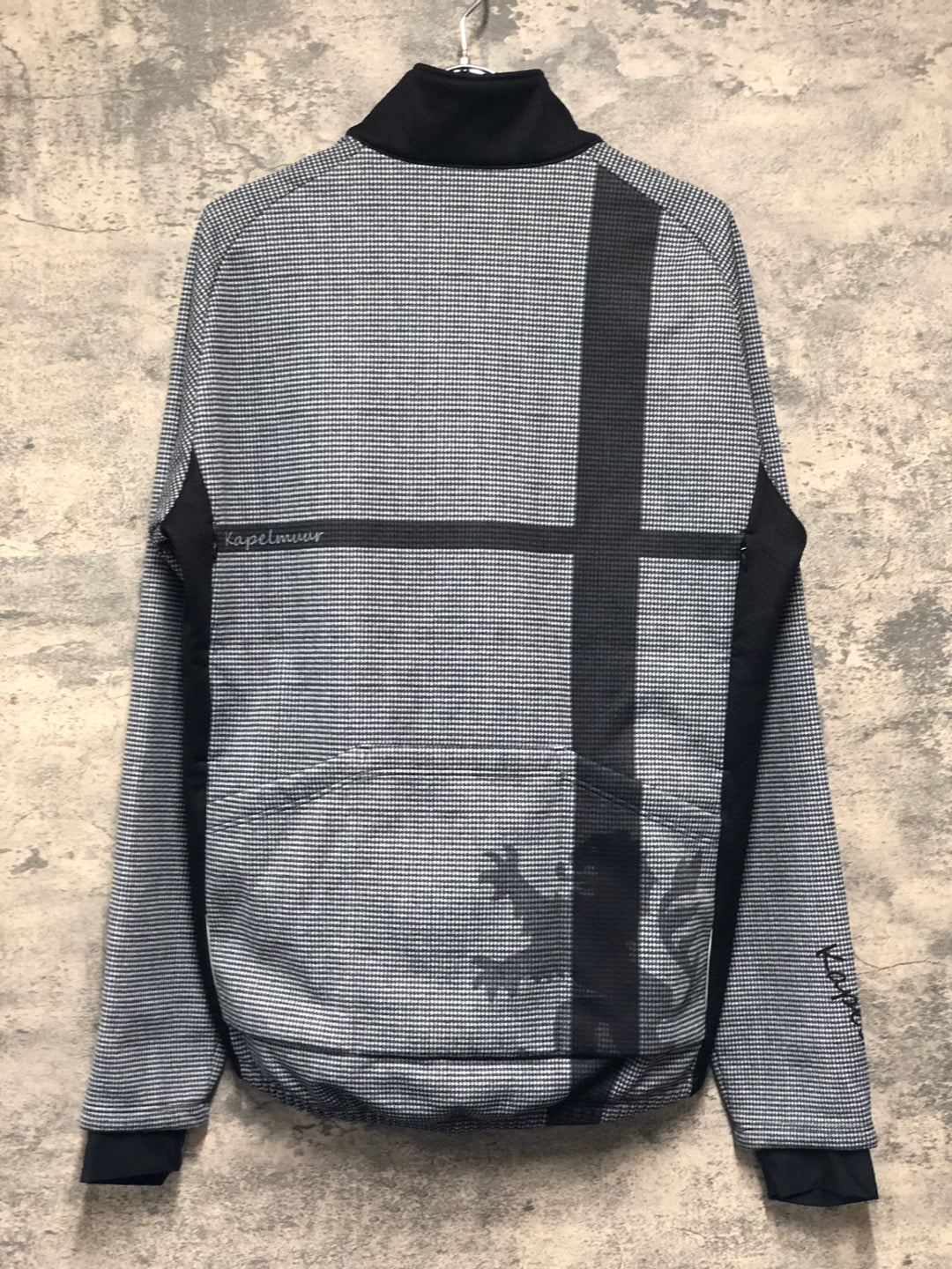 KI955 カペルミュール kapelmuur 長袖 サイクルジャージ 黒白 L 裏起毛
