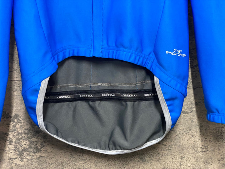 KO899 カステリ CASTELLI 長袖 サイクルジャージ 青 S GORE WINDSTOPPER