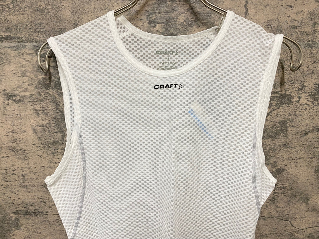 KA113 クラフト CRAFT ノースリーブ ベースレイヤー 白 XS 未使用