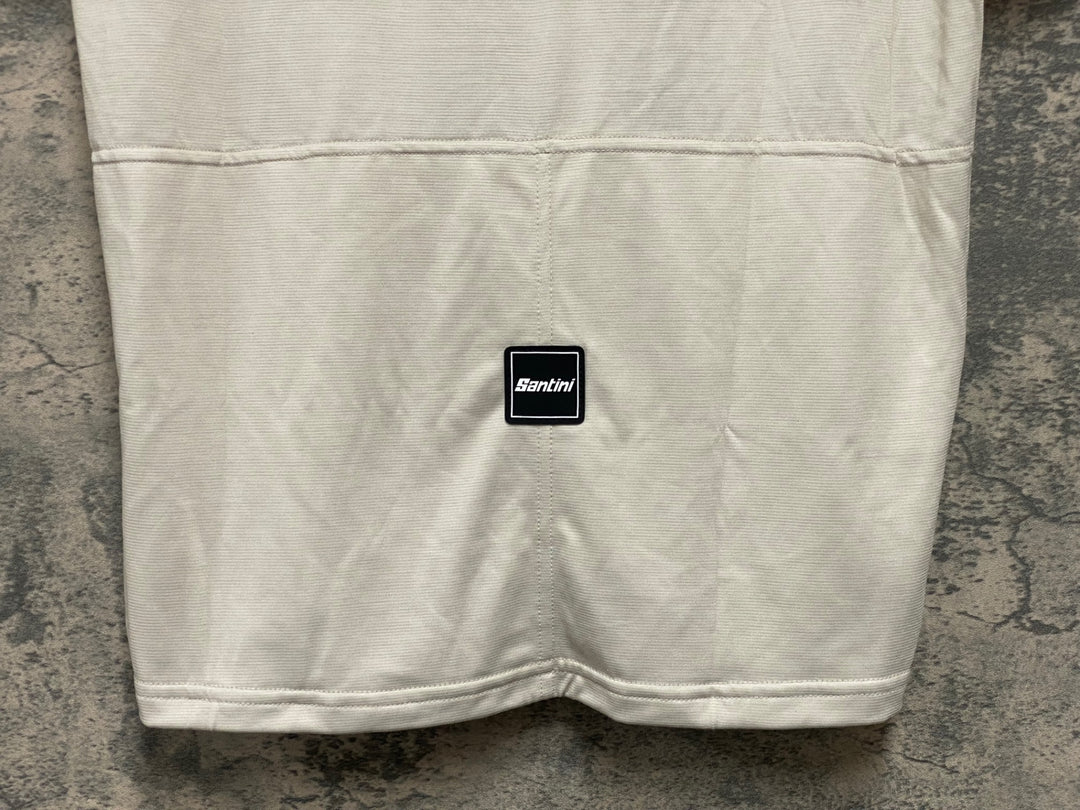JY863 サンティーニ Santini 半袖 Tシャツ オフホワイト M POLARTEC DELTA