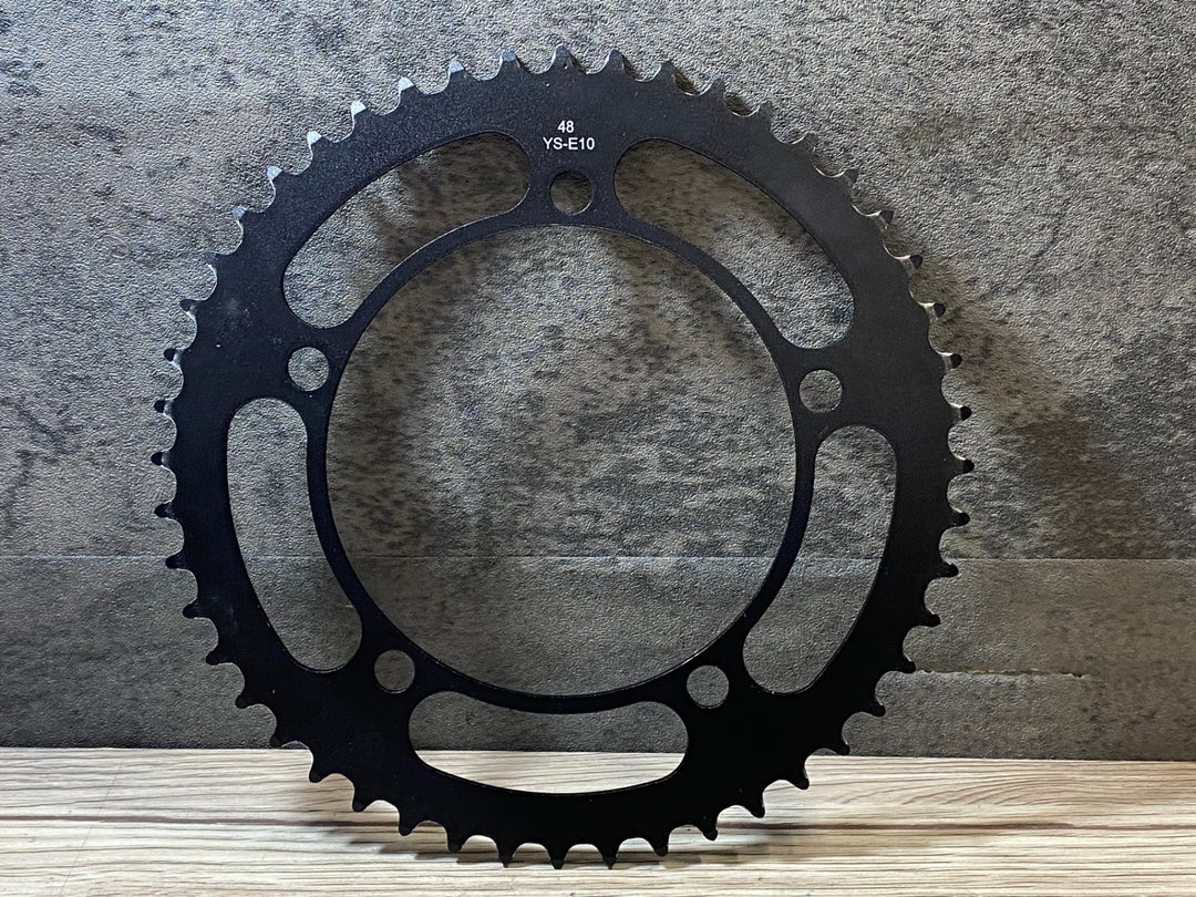 JP477 ノーブランド トラックバイク用 48T チェーンリング 厚歯 48t PCD130 黒
