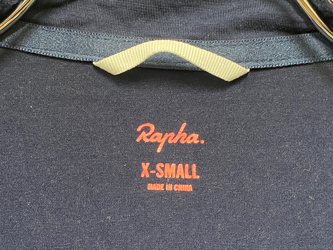 JH915 ラファ Rapha SHORT SLEEVE WINDBLOCK BREVET JERSEY 紺 XS