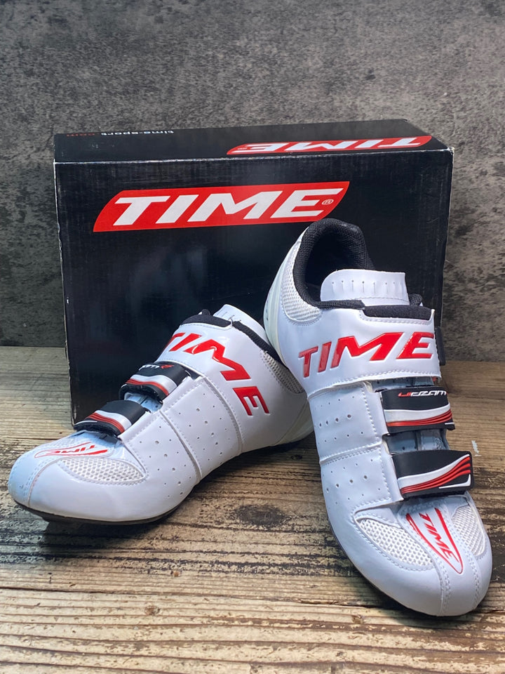 JR516 タイム TIME ULTEAM RS CARBON ビンディングシューズ 白 EU41.5