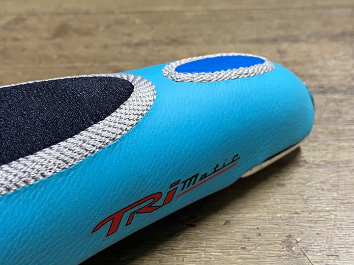 KJ651 セライタリア SELLE ITALIA TRIMATIC サドル MANGANESEレール 青