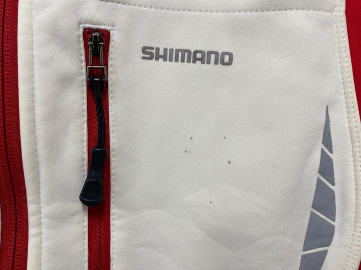 JS586 シマノ SHIMANO 長袖 サイクルジャケット 白 M ※汚れ