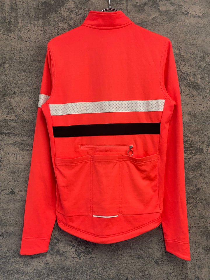 JM820 ラファ Rapha BREVET JERSEY 長袖 サイクルジャージ ピンク S ※反射材劣化