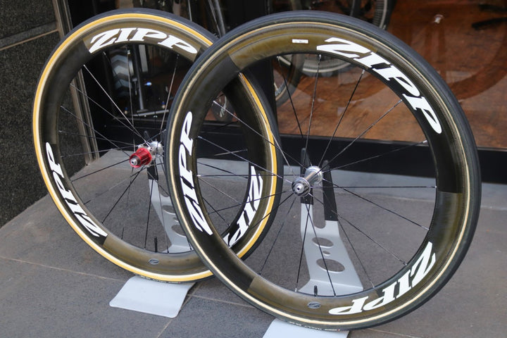 【訳あり】 ジップ ZIPP 404 カーボン チューブラー ホイールセット シマノ 10S 【東京南麻布店】