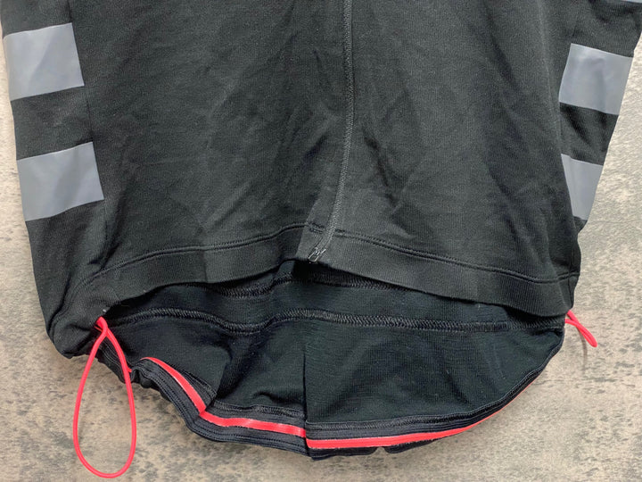 JV263 ラファ Rapha MEN'S CLASSIC JERSEY RCC 半袖 サイクルジャージ 黒 L ※チャック破損