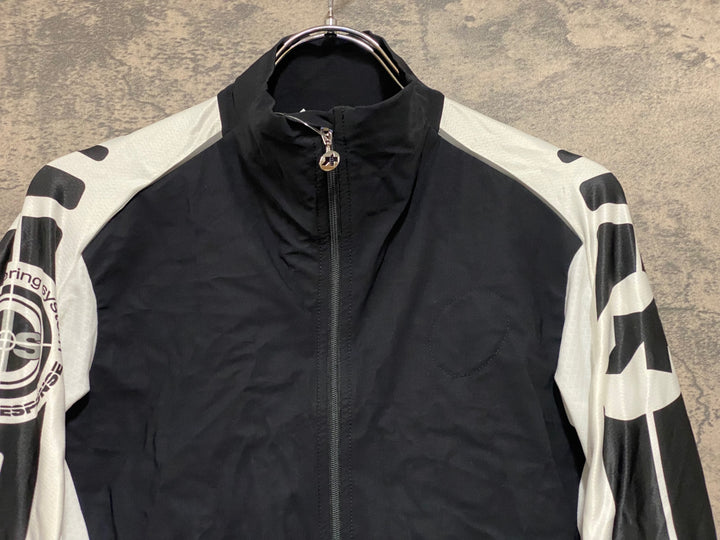 JQ144 アソス assos iJ Intermediate s7 Jersey 長袖サイクルジャケット 白黒 M 裏起毛