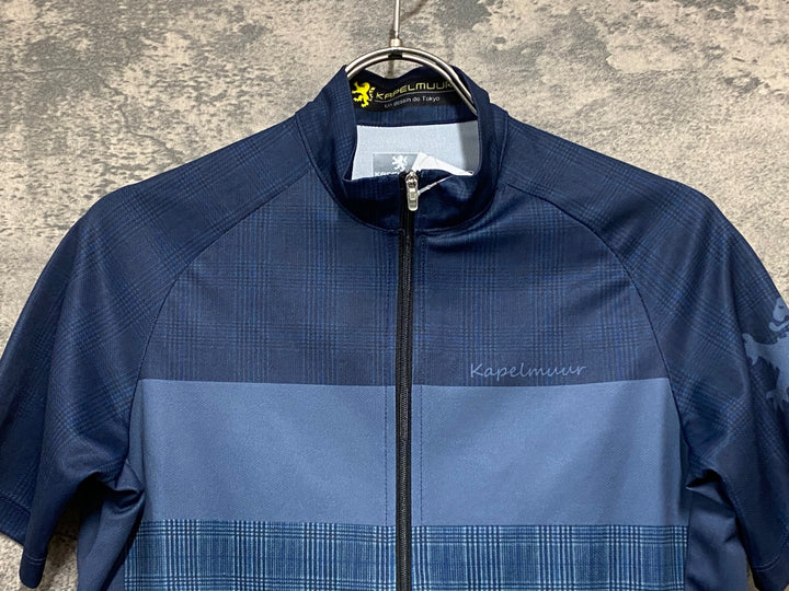 KL045 カペルミュール KAPELMUUR 半袖 サイクルジャージ 紺 S