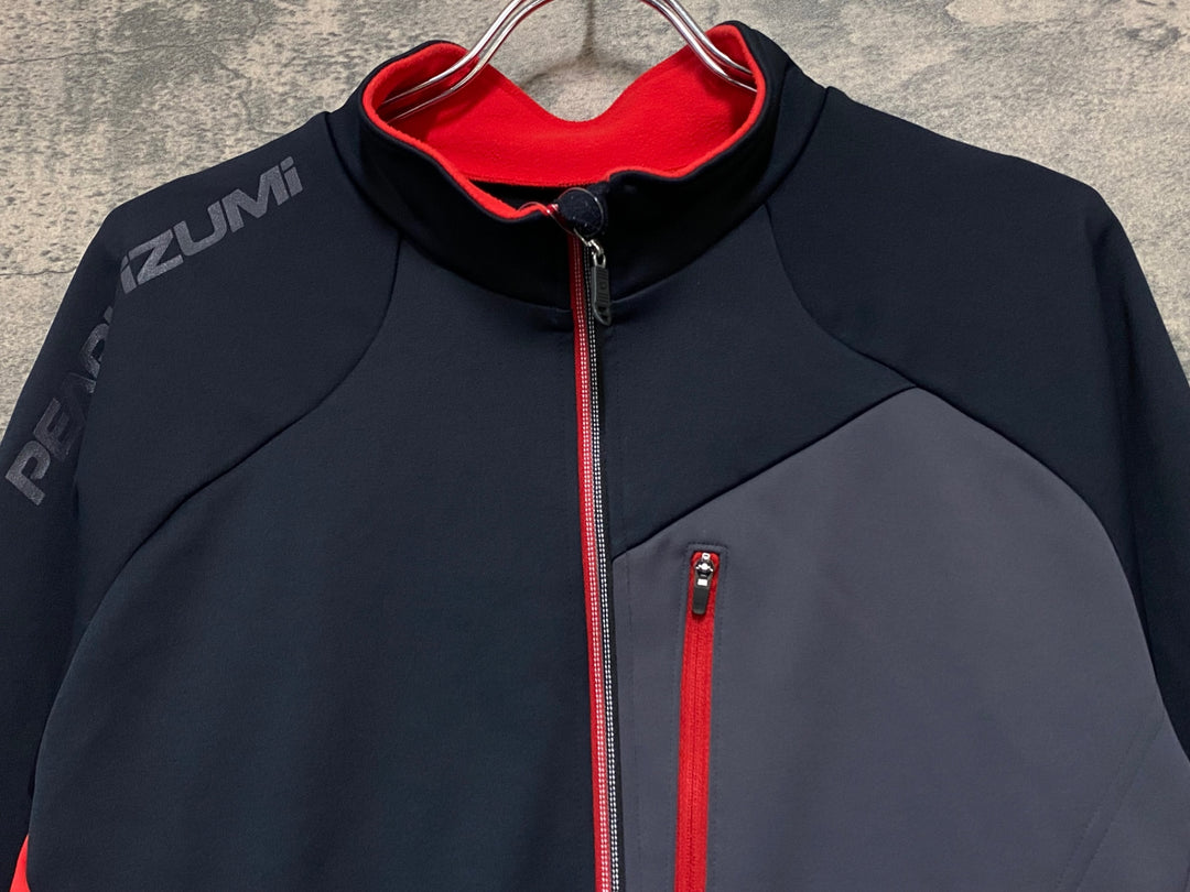 KC648 パールイズミ PEARL iZUMi 長袖 サイクルジャケット 黒 赤 BL 裏起毛 THERMODRESS NEO