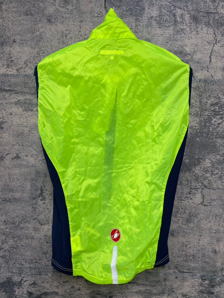 JT128 カステリ CASTELLI サイクルベスト ジレ 黄緑 S