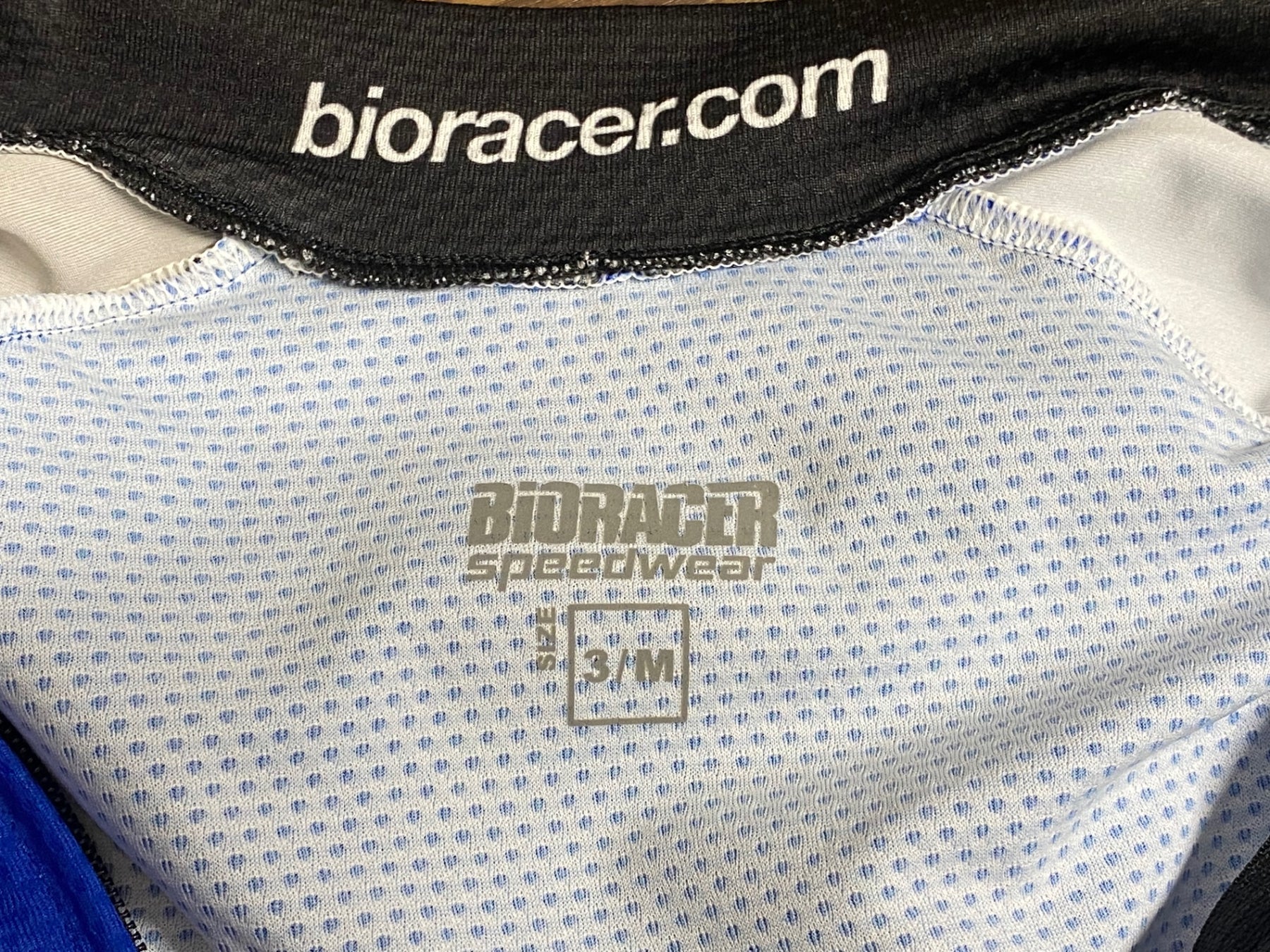 JP137 ビオレーサー BIORACER 半袖 サイクルジャージ 青 3/M le coq