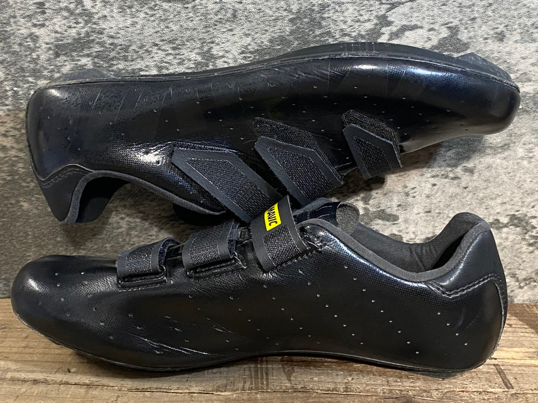 KG614 マヴィック MAVIC COSMIC ベルクロ ビンディングシューズ 3穴 黒 EU42