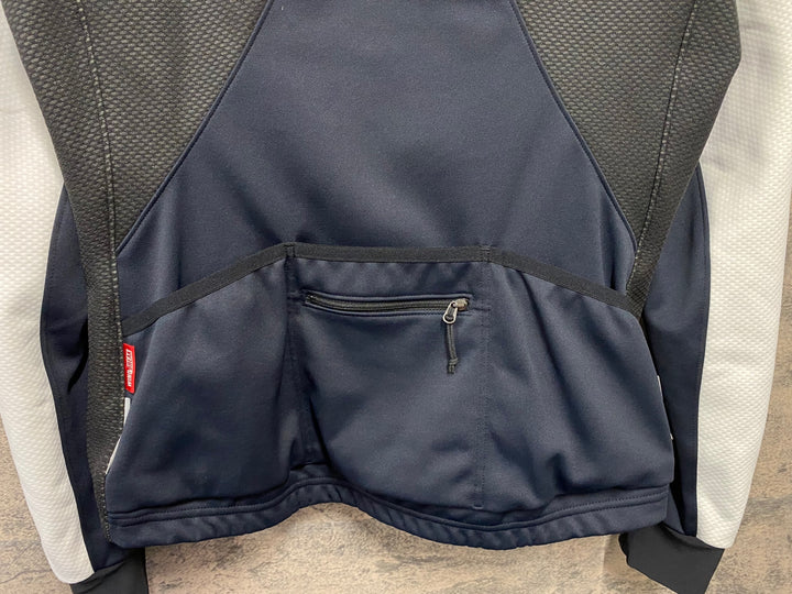 JI622 パールイズミ PEARL iZUMi 長袖 サイクルジャケット 黒 白 L 裏起毛