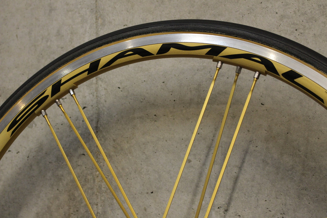 カンパニョーロ CAMPAGNOLO シャマルウルトラ ゴールド SHAMAL ULTRA GOLD アルミ チューブラー ホイールセット カンパ 11S/12S 【福岡店】