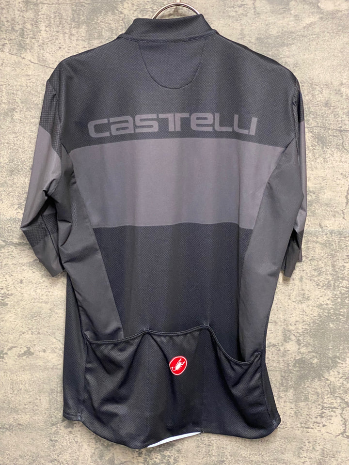 JW295 カステリ CASTELLI 半袖 サイクルジャージ 茶 XL