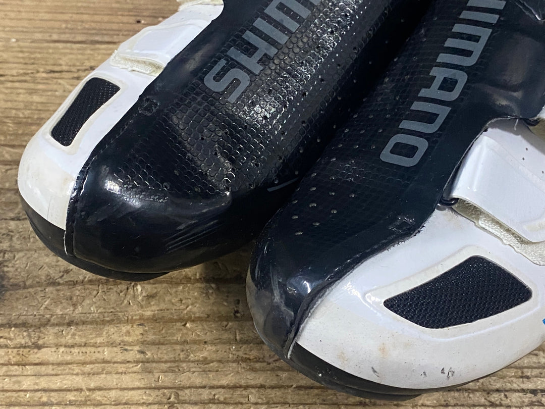 KE260 シマノ SHIMANO SH-R171W ビンディングシューズ SPD-SL 白黒 EU43