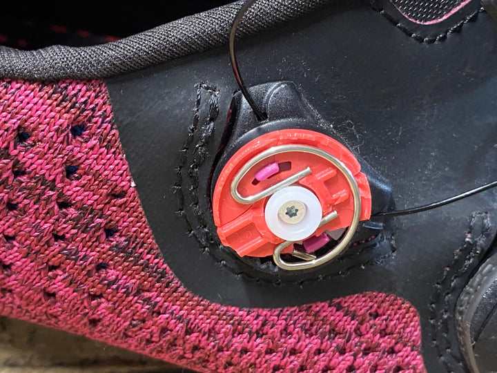 JS464 フィジーク fizik INFINITO R1 KNIT SHOES ビンディングシューズ EUR40.5 3穴 赤 ※ジャンク