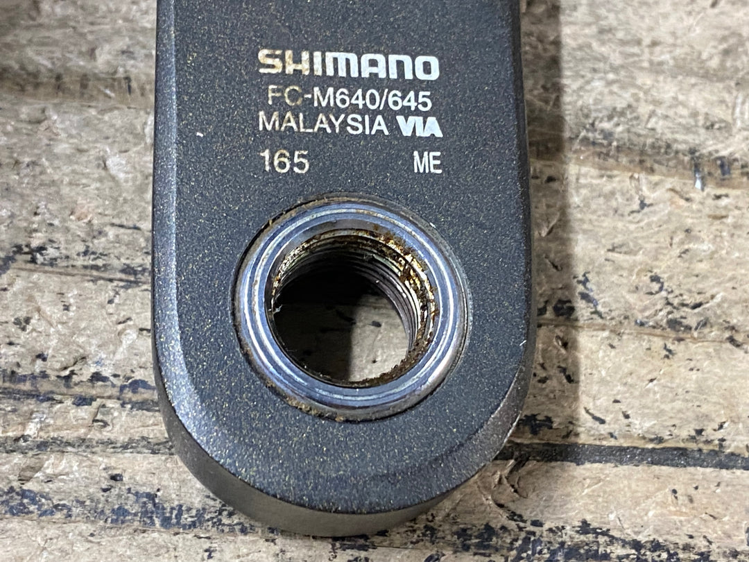 JO684 シマノ SHIMANO ジー ZEE FC-M640 クランクアーム 165mm 4arm PCD104