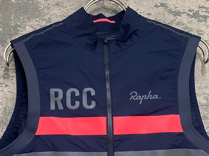 KA314 ラファ Rapha RCC PRO TEAM LIGHTWEIGHT GILET ジレ サイクルベスト 濃紺 S