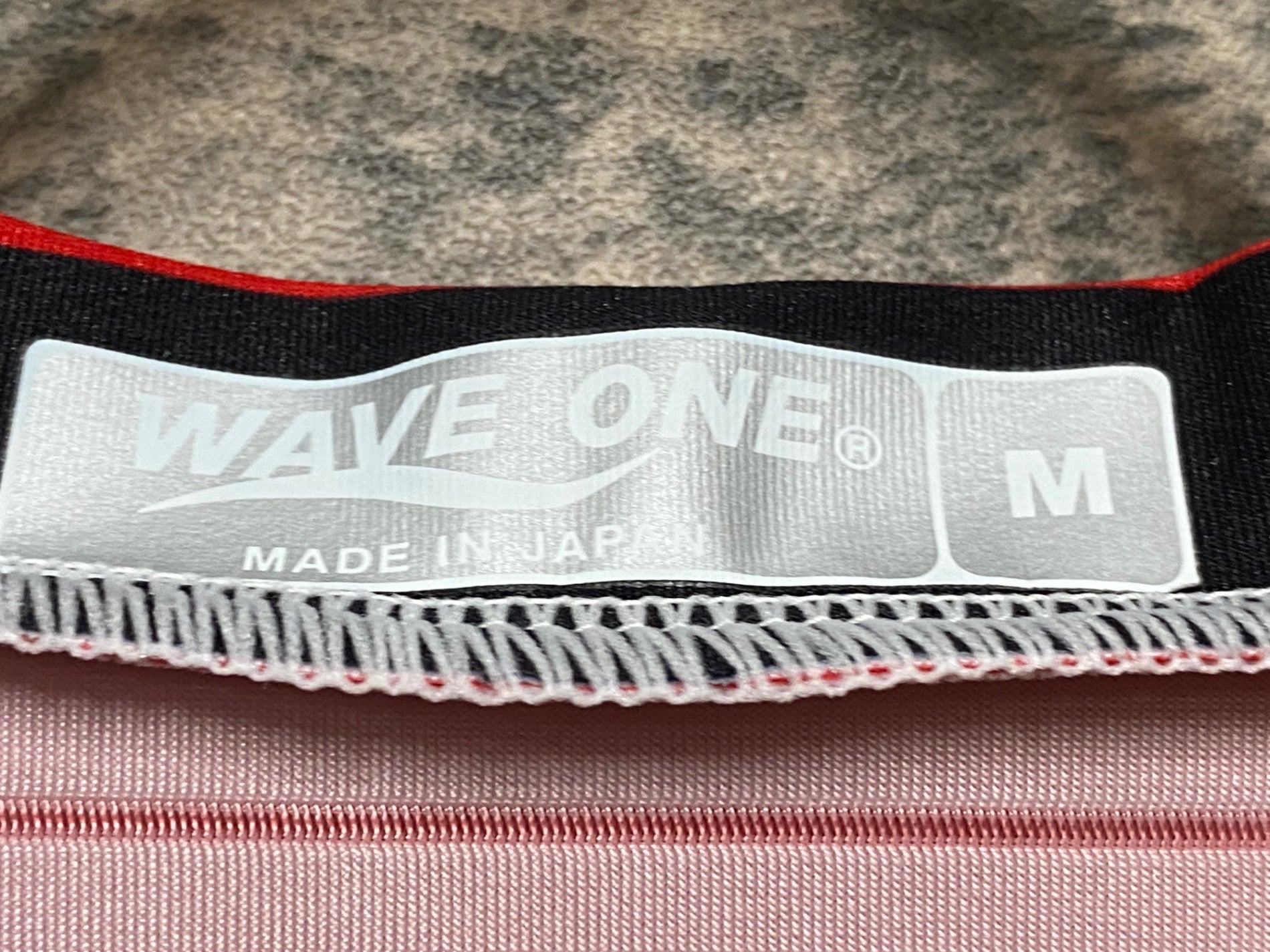 JS444 ウェイブワン WAVE ONE 半袖 サイクルジャージ 赤 黒 M Team