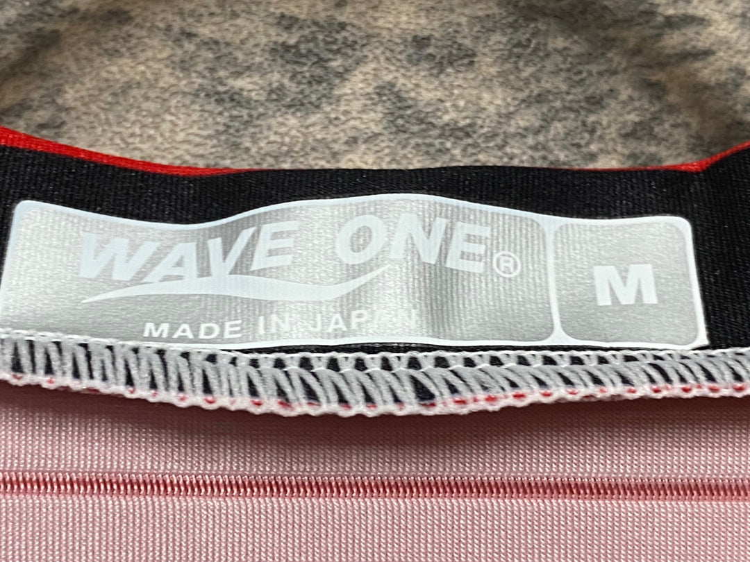 JS444 ウェイブワン WAVE ONE 半袖 サイクルジャージ 赤 黒 M Team Eurasia