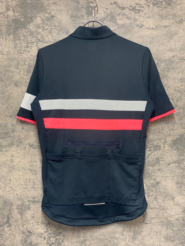 KR179 ラファ Rapha BREVET JERSEY Ⅱ 半袖 サイクルジャージ 紺 ピンク S