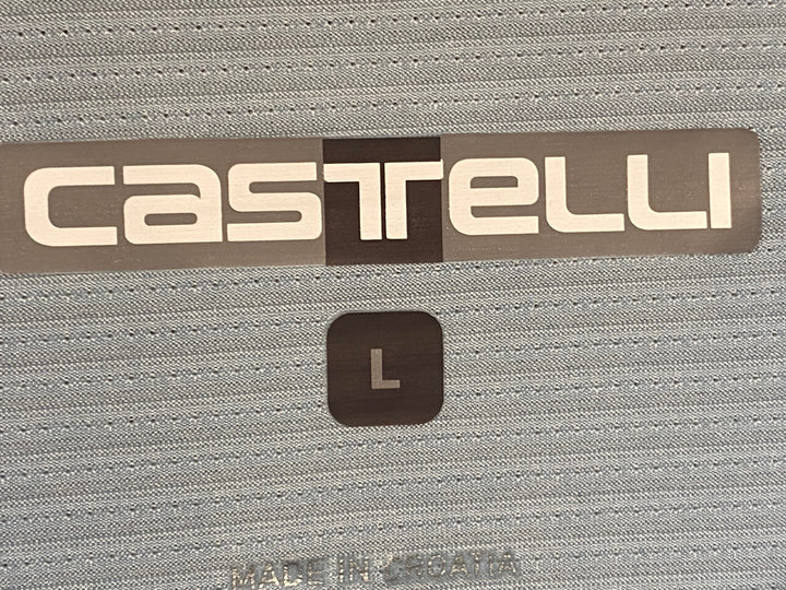 KC013 カステリ CASTELLI 長袖 サイクルジャージ 水色 L
