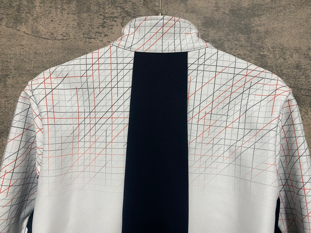 JG792 パールイズミ PEARL iZUMi 長袖 サイクルジャケット 白 黒 M 裏起毛