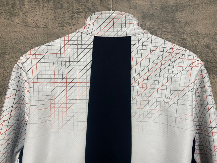 JG792 パールイズミ PEARL iZUMi 長袖 サイクルジャケット 白 黒 M 裏起毛