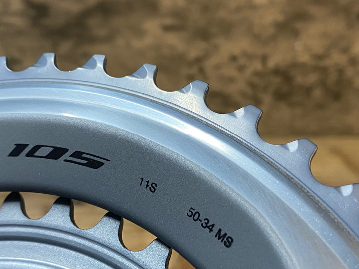JR641 シマノ SHIMANO 105 FC-R7000 クランクセット 50/34T 165mm シルバー