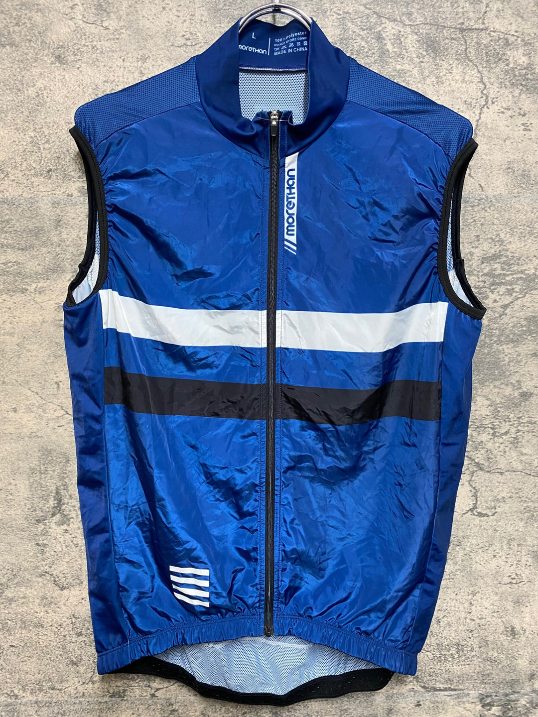 JR141 モーゼン Morethan ジレ サイクルベスト ネイビー L