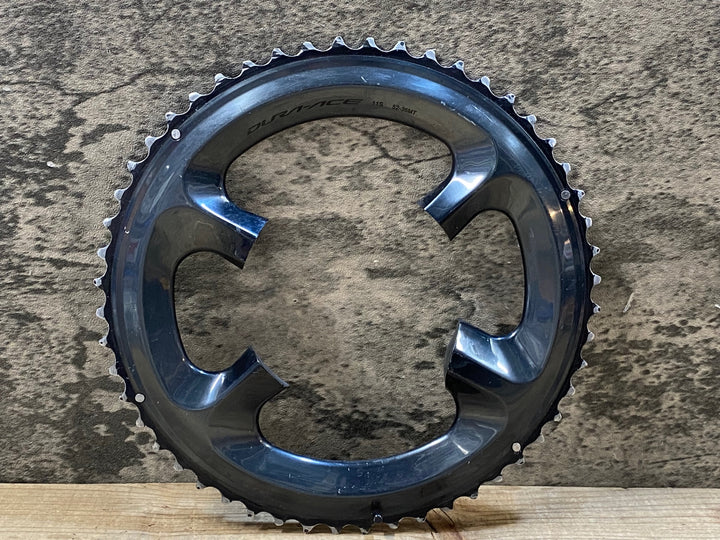 JR582 シマノ SHIMANO デュラエース DURA-ACE FC-R9100 アウターチェーンリング 52T ※摩耗強のためジャンク