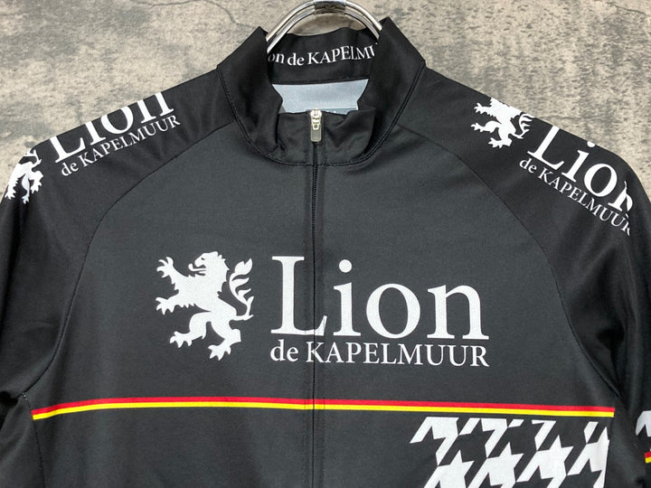 JW661 リオンドカペルミュール Lion de KAPELMUUR 長袖 サイクルジャージ 黒 S