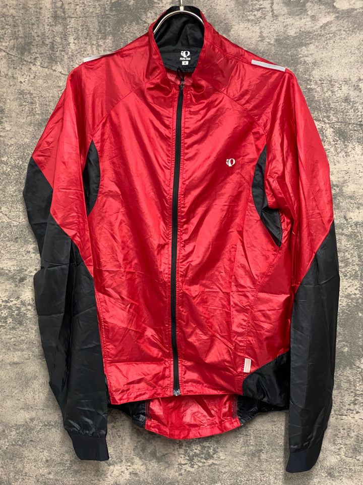 JW083 パールイズミ PEARL iZUMi 長袖 ウインドブレイカー S 赤