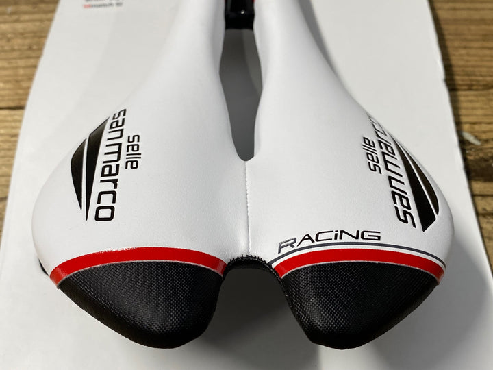 KM856 セラサンマルコ selle sanmarco アスピデ Aspide Open-fit RACING NARROW サドル XSILITEレール 白