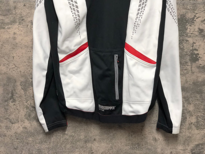 KL659 ゴア GORE BIKE WEAR サイクルジャケット 白 XL 裏起毛 ※汚れ