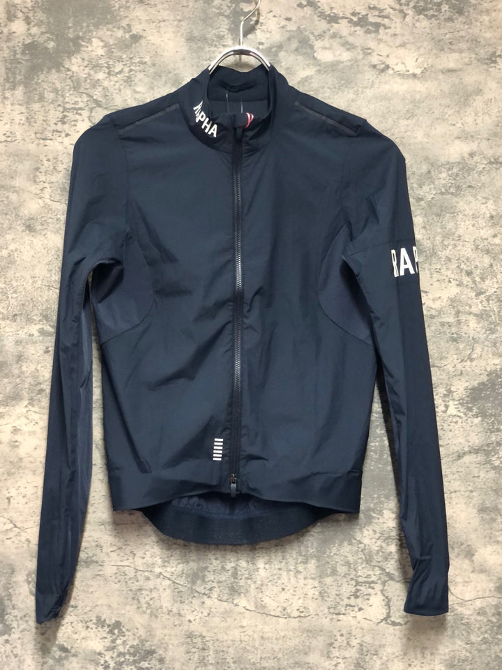 KM121 ラファ Rapha WOMEN'S PRO TEAM LIGHTWEIGHT WIND JACKET 長袖 ウィンドブレーカー 紺 XS