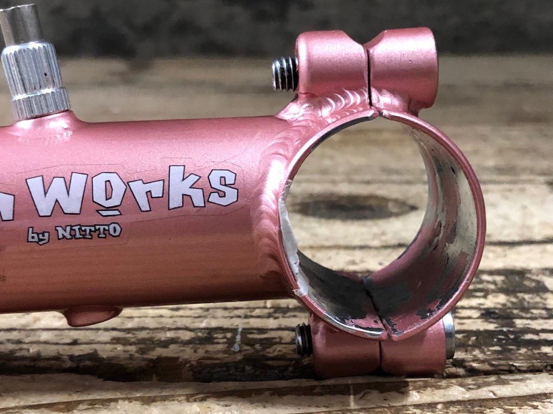 KH876 シムワークス 日東 Sim Works By NITTO dirty スチール アヘッド ステム 90mm Φ25.4 OS ピンク ※塗装品