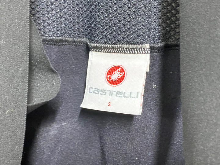 KF643 カステリ CASTELLI ビブタイツ 黒 S 裏起毛