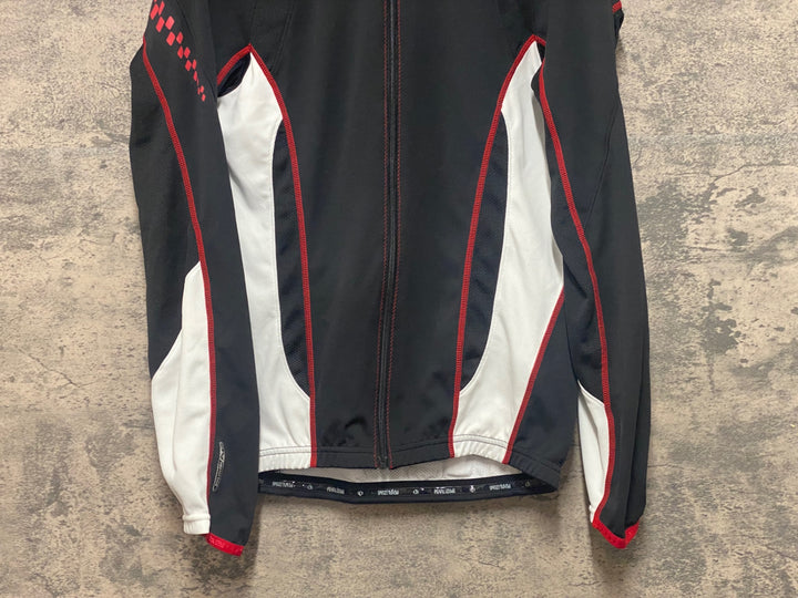 KE025 パールイズミ PEARL iZUMi 半袖 サイクルジャージ 黒 白 L