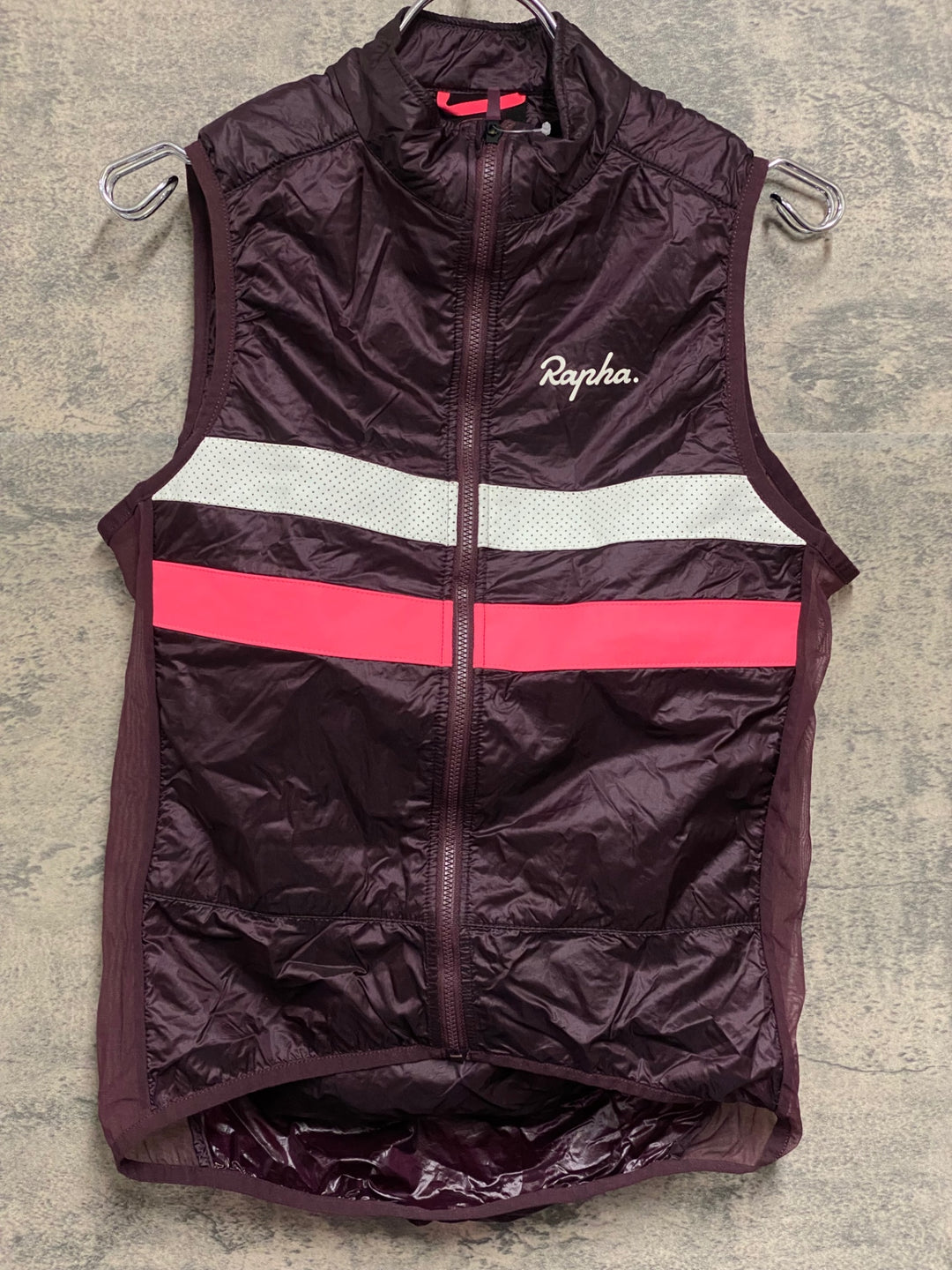 JV225 ラファ Rapha BREVET INSULATED GILET ジレ サイクルベスト バーガンディ S
